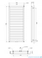 Excellent Brego 115x50 grzejnik łazienkowy biały mat GREX.BR115.WH