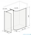 Excellent Vidoq walk-in kabina prysznicowa gięta, ścianka prosta 120cm, ścianka gięta 83cm chrom KAEX.1507.K.1200.0830.CR