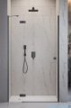 Radaway Essenza Brushed GunMetal Dwj drzwi wnękowe 120cm lewe szczotkowany grafit/szkło przejrzyste 1385016-92-01L