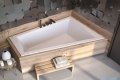 Besco Intima Duo Slim 180x125cm wanna asymetryczna prawa + czarny syfon #WAID-180-SP/19977