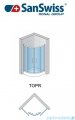 SanSwiss Top-Line TOPR Kabina prysznicowa półokrągła 100cm profil biały TOPR551000407