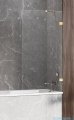 New Trendy Avexa Gold Shine parawan nawannowy z wspornikiem skośnym 60x150 cm przejrzyste EXK-2171