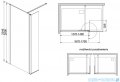 Sanplast Exa Line PR2/EXA LINE Kabina walk-in 140x200 cm czarny matowy 600-540-1250-59-401