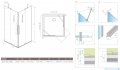 Radaway Furo KDD kabina 80x80cm szkło przejrzyste 10105080-01-01L/10105080-01-01R