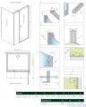 Radaway Nes Kds I kabina 140x80cm prawa szkło przejrzyste 10023140-01-01R/10043080-01-01