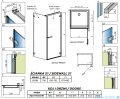 Radaway Arta Kdj I kabina 90x70cm prawa szkło przejrzyste 1386082-03-01R+386019-03-01