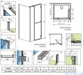 Radaway Carena KDJ kabina prysznicowa 90x90 prawa przejrzyste 134402-01-01NR