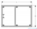 Geberit Rama instalacyjna do prysznica bezbrodzikowego Setaplano 140x90cm 154.475.00.1