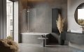 Radaway Essenza Pro Brushed Copper Pnd II parawan nawannowy 130cm lewy szczotkowana miedź 10102130-93-01L