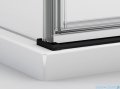 SanSwiss Annea Black Line drzwi prysznicowe lewe 100x200cm profile czarne AN1CG10000607