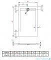 Radaway Teos F brodzik 120x100cm antracyt HTF120100-64
