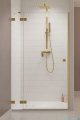 Radaway Essenza Pro Brushed Gold Dwj drzwi wnękowe 110cm lewe szczotkowane złoto 10099110-99-01L
