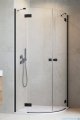 Radaway Essenza Black Pdd kabina 90x100cm szkło przejrzyste 1385001-54-01L/1385003-54-01R
