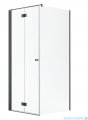 Radaway Nes Kdj B Brushed GunMetal kabina 100x70cm lewa szczotkowany grafit 10025100-92-01L/10039070-01-01