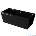 Besco Vera wanna czarna 170x75cm wolnostojąca z przelewem #WKV-170-WO-CZ