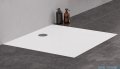 New Trendy Nex brodzik konglomeratowy kwadratowy 90x90x3.5 biały B-0454