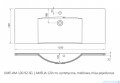 Oristo Skagen szafka z umywalką wisząca 119x50x45 biały mat OR49-SD1S-120-2/UME-AM-120-92-C