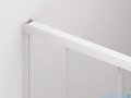 SanSwiss Cadura White Line drzwi przesuwne 150cm jednoskrzydłowe lewe z polem stałym profile biały mat CAS2G1500907