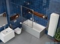 Excellent Heaven Slim wanna prostokątna 180x80 biała z syfonem chrom WAEX.HEV18WHS; ARIN.FLOW.CR