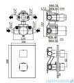 Paffoni bateria podtynkowa termostatyczna 2-drożna chrom LEQ518CR