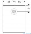Geberit brodzik Nemea 120x80cm biały mat 550.595.00.1