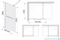 Sanplast Free Line II P/FREEII Kabina walk-in 80x200 cm czarny matowy 600-261-0420-59-401