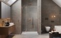 Radaway Essenza Pro Brushed Copper Dwj drzwi wnękowe 110cm lewe szczotkowana miedź 10099110-93-01L
