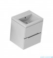 Oristo Silver szafka z umywalką 60x55x44cm biały połysk OR33-SD2S-60-1/UME-SI-60-92
