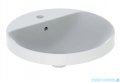 Geberit VariForm Umywalka okrągła z półką z otworem na baterię 48cm szkliwiony spód KeraTect 500.705.00.2