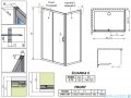 Radaway Premium Plus DWJ+S kabina prysznicowa 150x75cm szkło przejrzyste 33343-01-01N/33402-01-01N