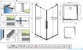 Radaway Furo SL Gold KDD kabina 110x90cm złoty połysk/szkło przejrzyste 10305110-09-01L/10305090-09-01R