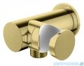 Kohlman Experience Brushed Gold zestaw prysznicowy z deszczownicą 30 cm złoto szczotkowane QW210EGDBR30