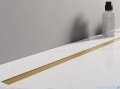 New Trendy Visio Slim Gold Brushed odpływ liniowy z rusztem szczotkowanym w kolorze złotym 100x3,2 cm OL-0085
