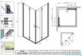 Radaway Eos KDD-B kabina prysznicowa 80x80 szkło przejrzyste 37313-01-01N