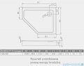 Radaway Doros PT E Compact brodzik pięciokątny prawy z obudową 100x80cm SDRPTP1080-05R