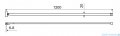Excellent Vidoq wspornik kabiny walk-in 120 cm do docięcia, chrom KAEX.1599.1200.CR