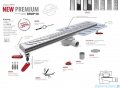 Wiper New Premium Pure Odpływ liniowy z kołnierzem 50 cm syfon drop 50 mat 500.0172.03.050