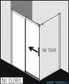 Kermi Nica drzwi przesuwne 2-częściowe z polem stałym lewe 100 cm NID2L10020VPK