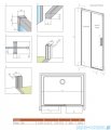Radaway Idea 8 Dwj drzwi wnękowe 160cm lewe szkło przejrzyste 10330820-01-01L/10350753-01-01