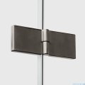 New Trendy Nesta Gunmetal Brushed kabina 110x90x200 cm prawa wspornik równoległy grafit szczotkowany/szkło przejrzyste K-4746