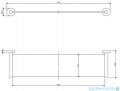 Omnires Modern Project półka szklana miedź MP60930CP