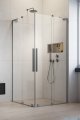 Radaway Furo SL Brushed Nickel KDD kabina 100x80cm szczotkowany nikiel 10305100-91-01L/10305080-91-01R