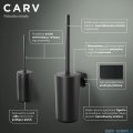 Tiger Carv Szczotka toaletowa z pojemnikiem wolnostojąca czarna 800246