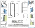 Radaway Arta Kdj I kabina 100x120cm lewa szkło przejrzyste 1386083-03-01L+386024-03-01