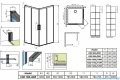 Radaway Idea Black Kdd Factory kabina prysznicowa 100x80cm czarny mat/szkło przejrzyste 387062-54-55L/387061-54-55R