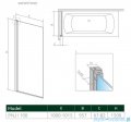 Radaway Nes Pnj parawan nawannowy 100cm lewy przejrzyste 10011100-01-01L 