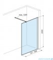 Excellent Vidoq Walk-in ścianka prysznicowa prosta 80x200 cm, czarny mat KAEX.1506.K.800.BL
