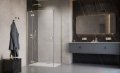 Radaway Essenza Kdj Brushed Gold kabina 120x75cm lewa szczotkowane złoto 1385042-99-01L/1384049-01-01