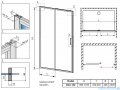 Radaway Premium Pro Dwj drzwi wnękowe 100 lewe szkło przejrzyste 1014100-01-01L