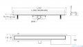 Besco Virgo Next Duo odpływ liniowy 2w1 60x6cm OL-60-VND